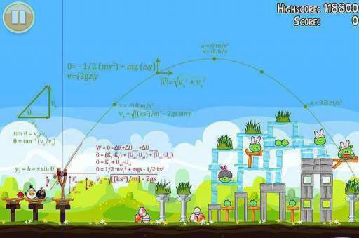 Физика врагов в Angry Birds